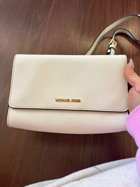 Michael Kors Cream Crossbody Bag